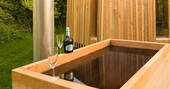 Hot tub and champagne 